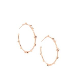 Kendra Scott Rhoan Rose Gold Hoop Earrings